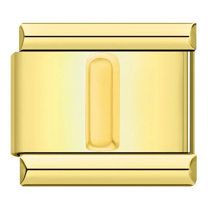 Gold Block Letter Italian Charms - Image 20