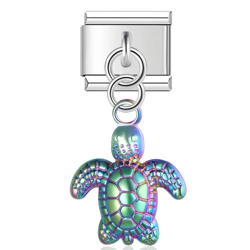 Owl, Spider and Turtle Dangle Italian Charms - Image 8