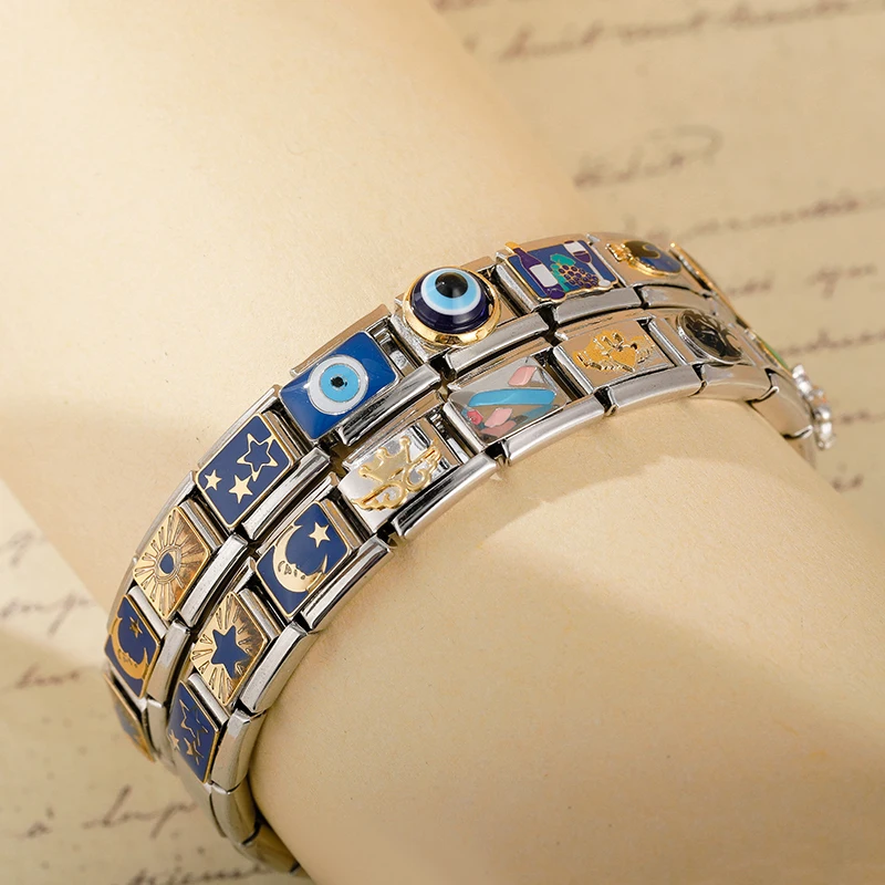 Eye, Moon and Star Italian Charms - Image 3