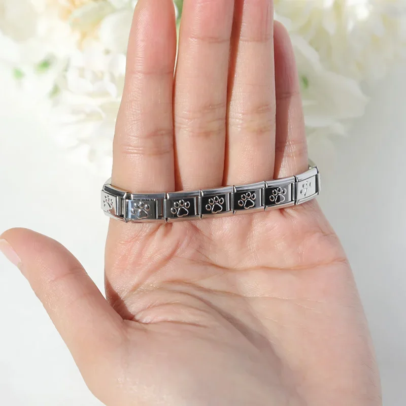Cat Paw Italian Charm Bracelet - Image 3