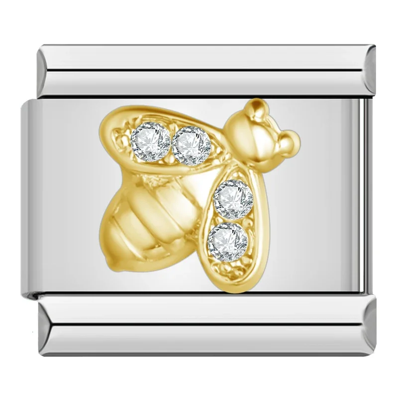 Gold Elephant, Cross and Angel Italian Charms - Image 20