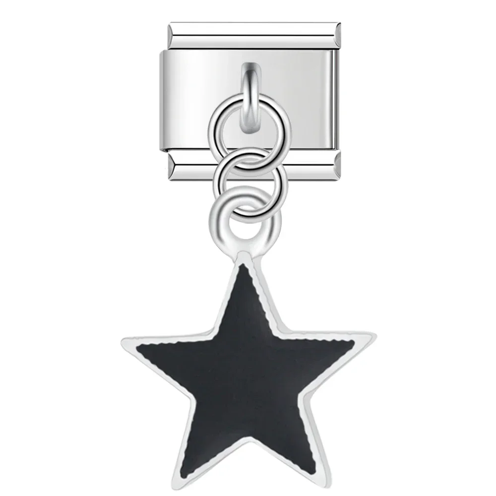 Star and Heart Dangle Italian Charms - Image 8