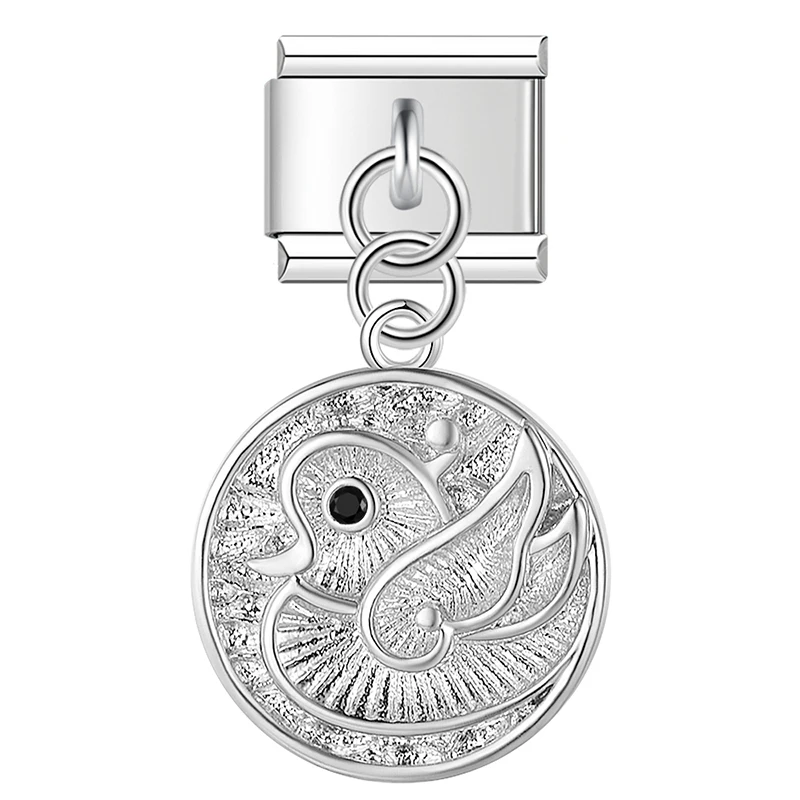 Zodiac Medallion Dangle Italian Charms - Image 5