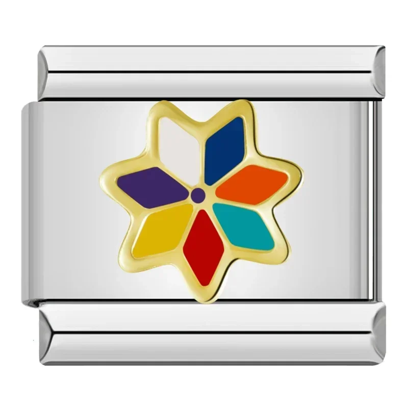Painted Flower Italian Charms - Image 7