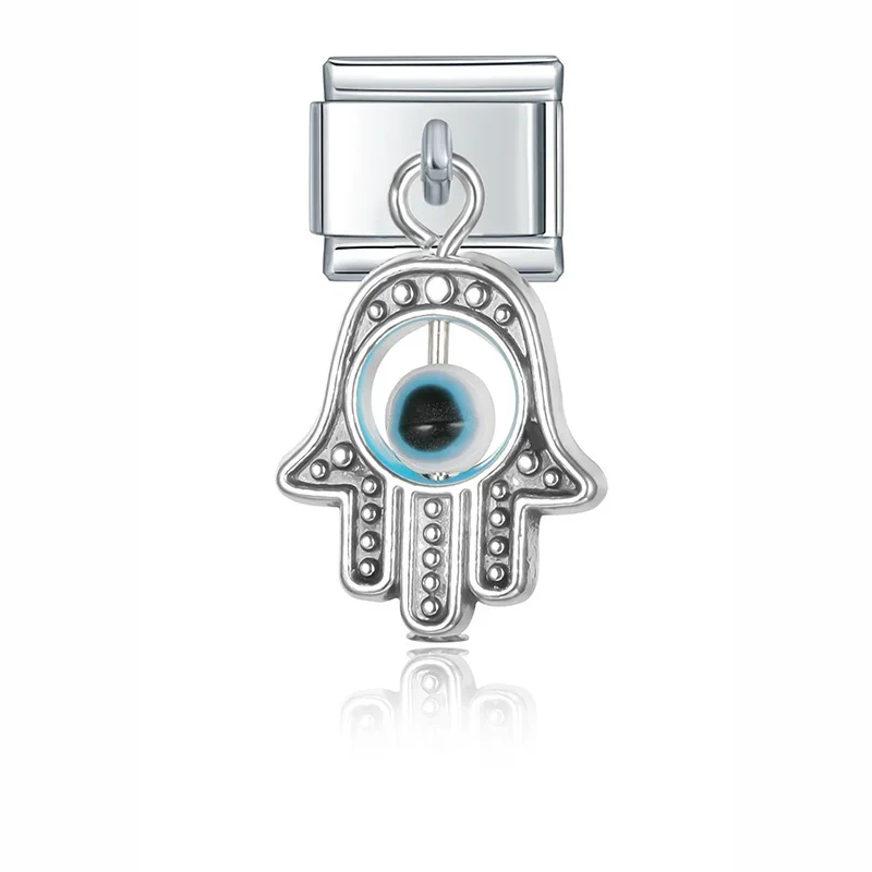 Evil Eye and Hamsa Dangle Italian Charms - Image 10