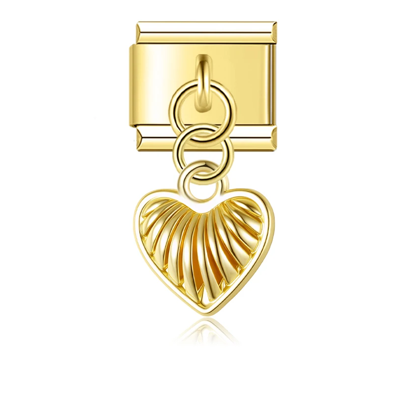 Globe and Heart Dangle Italian Charms - Image 3