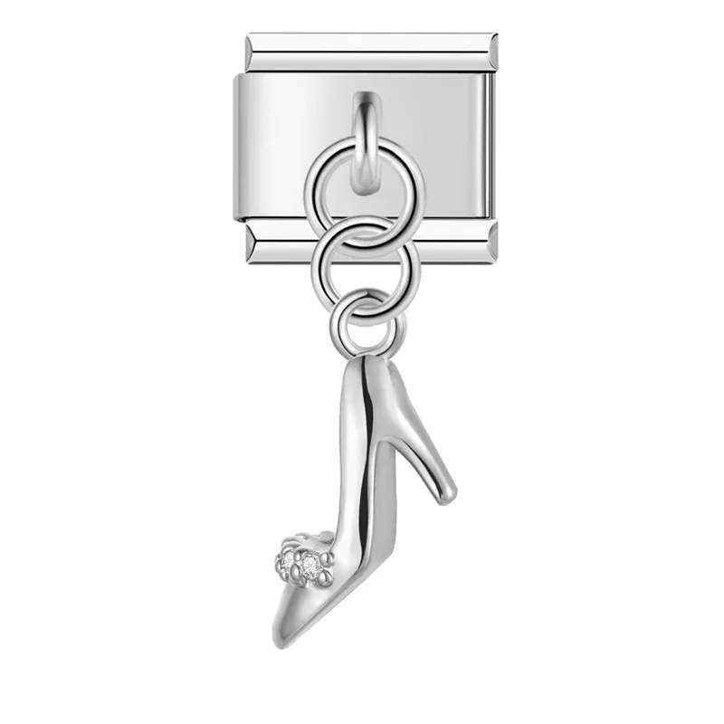 Gold Hamsa, Mask and Heel Dangle Italian Charms - Image 6