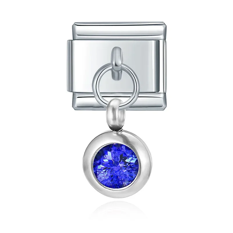 Petite Birthstone Drop Italian Charm - Image 7