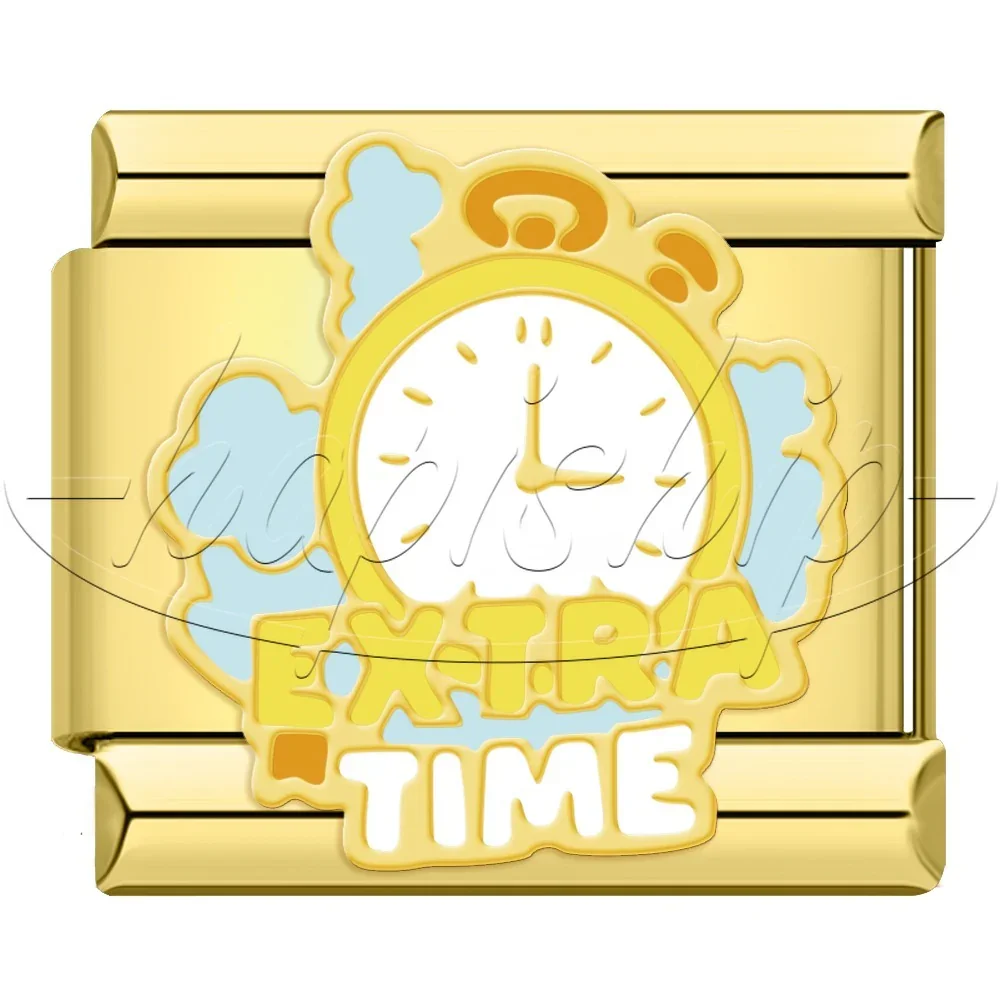 Football and Gold Sports Italian Charms - Image 5