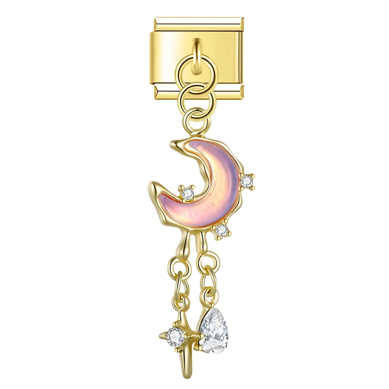 Moon Dreamcatcher Dangle Italian Charms