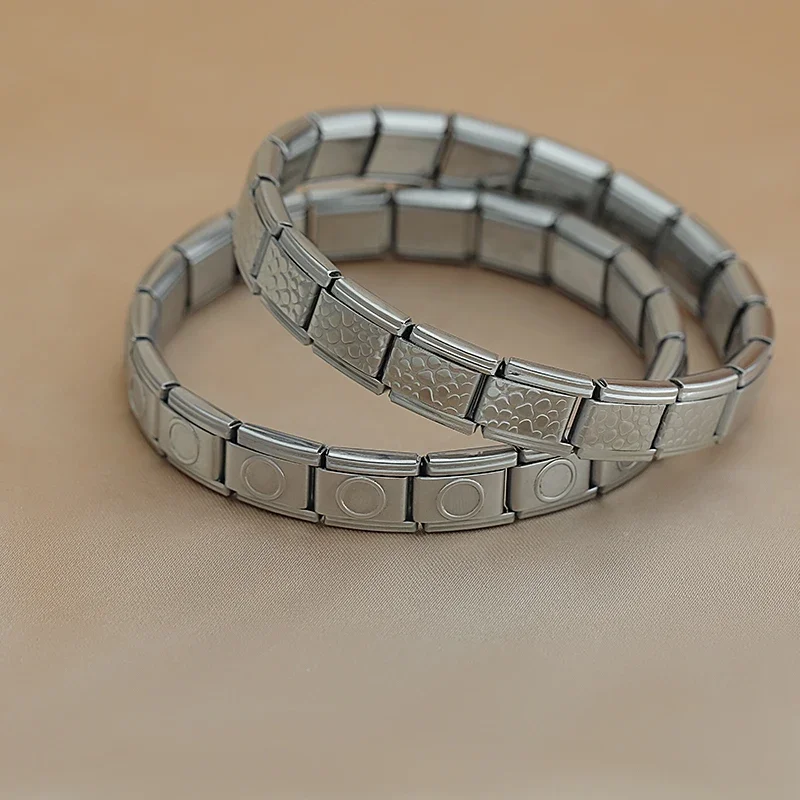 Round Stone Italian Charm Bracelet - Image 3