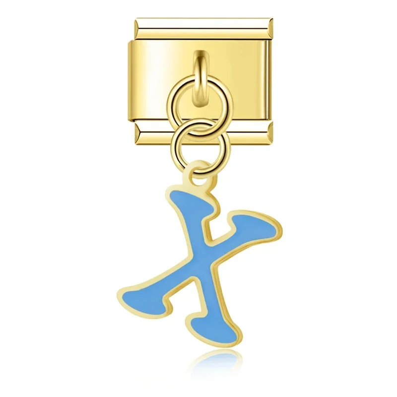 Gold Letter Italian Charms A to Z - Image 29