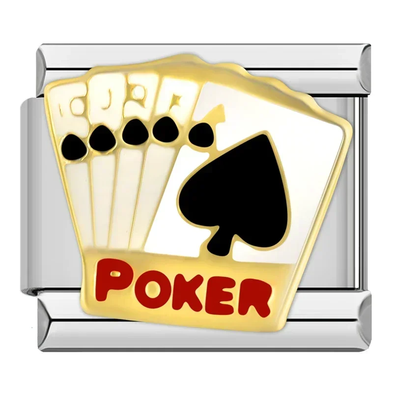 Crown, Poker and Valentine Italian Charms - Image 5