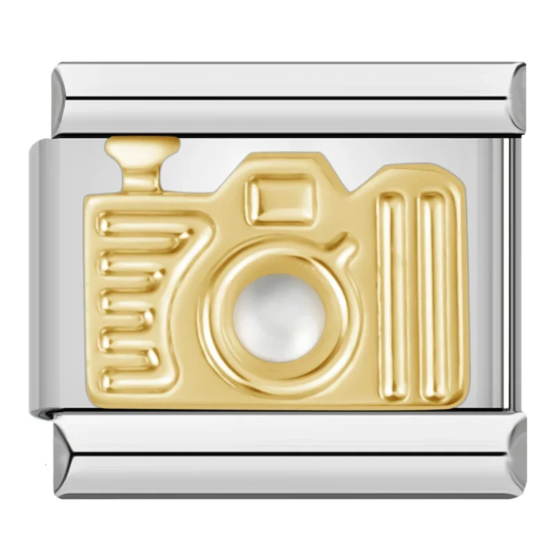 Gold Elephant, Cross and Angel Italian Charms - Image 13