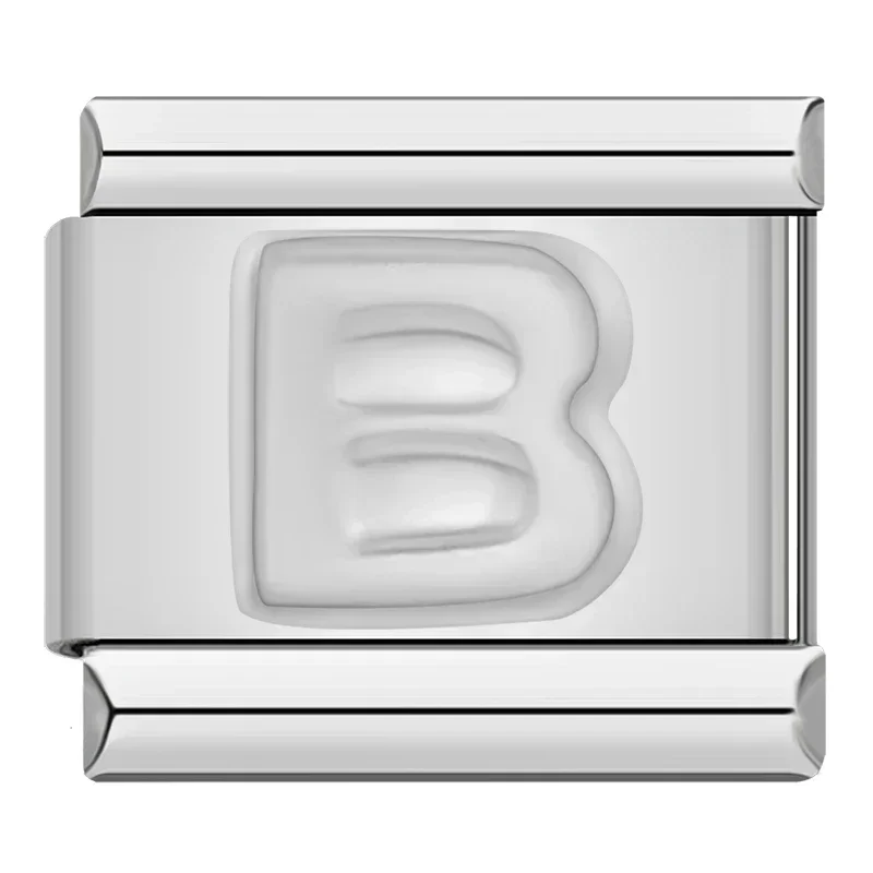 Silver Block Letter Italian Charms - Image 11