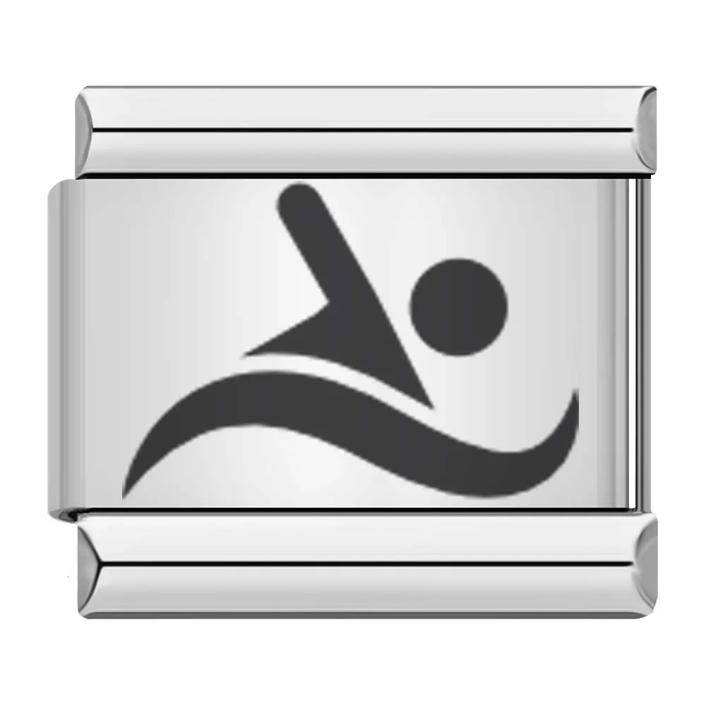Football, Swimming and Sports Italian Charms - Image 10