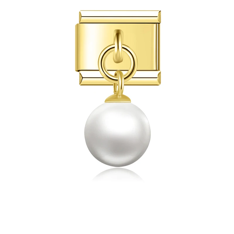 Pearl and Axe Dangle Italian Charms - Image 9