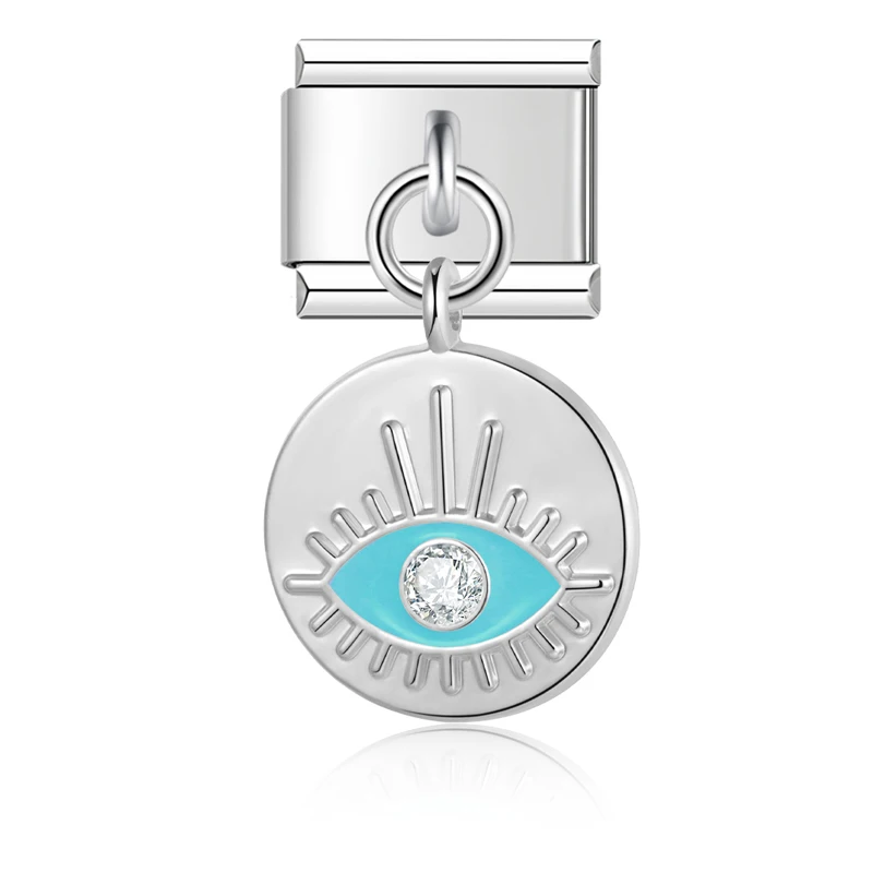 Evil Eye and Hamsa Dangle Italian Charms - Image 23