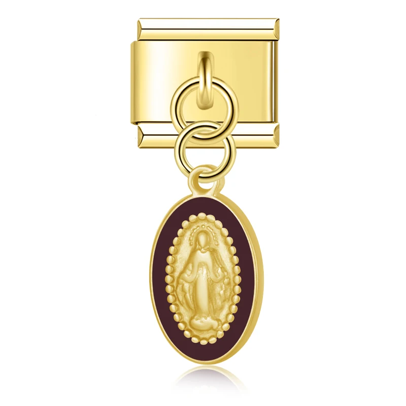 Miraculous Medal Dangle Italian Charms - Image 9