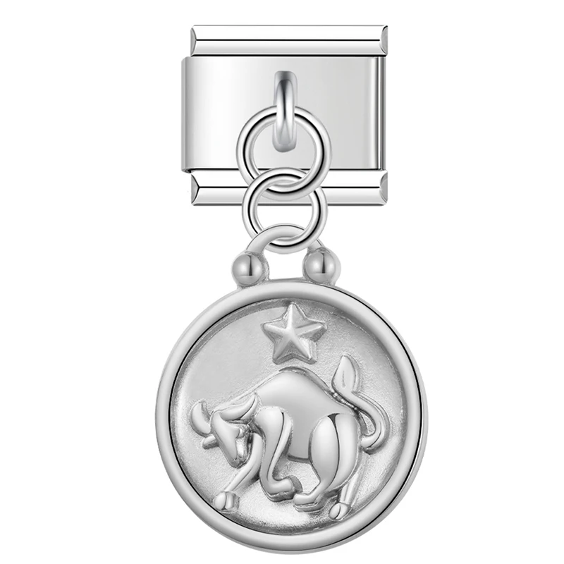 Zodiac Coin Dangle Italian Charms - Image 10