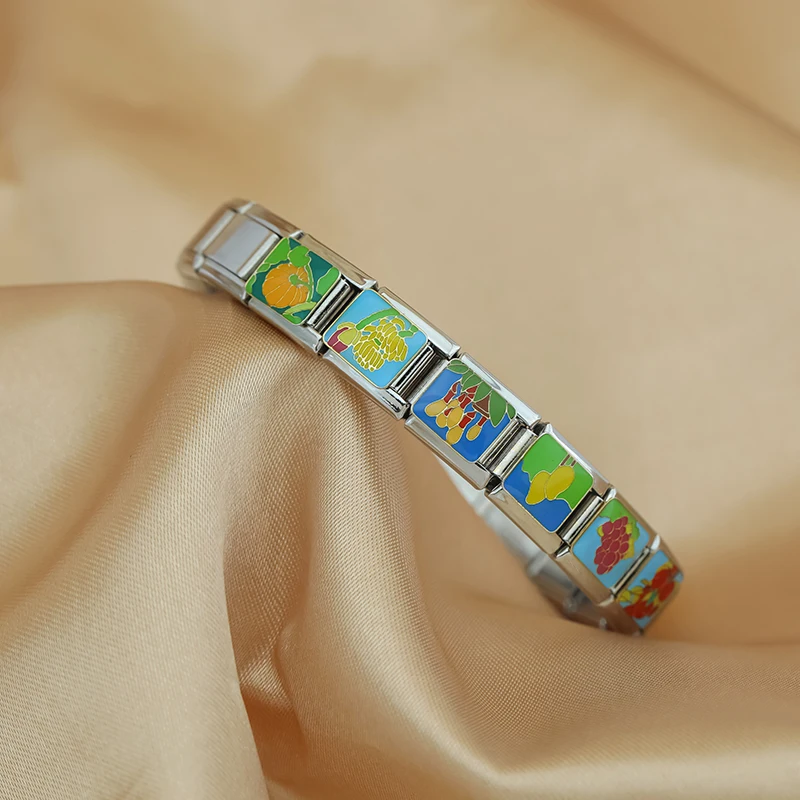 Painted Fruit and Plant Italian Charms - Image 3