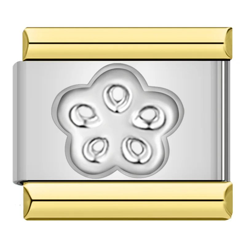 Engraved Letter Gold Frame Italian Charms - Image 6