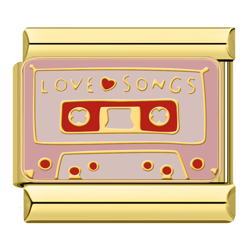 Retro Slogan Gold Italian Charms - Image 4