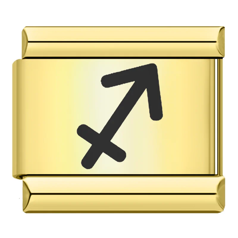Gold Zodiac Symbol Italian Charms - Image 14