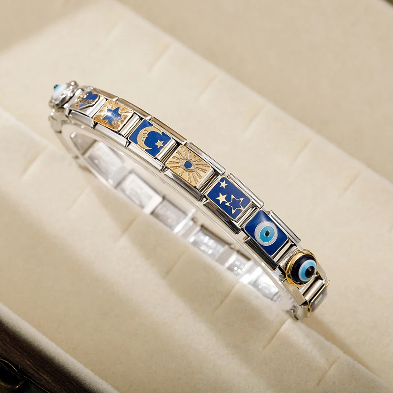 Eye, Moon and Star Italian Charms - Image 2