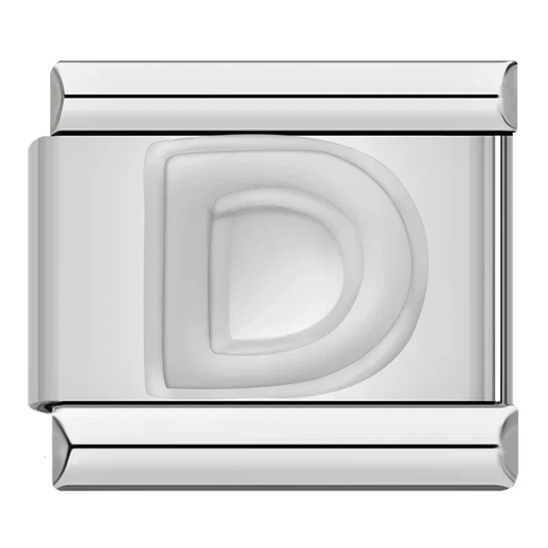 Silver Block Letter Italian Charms - Image 13