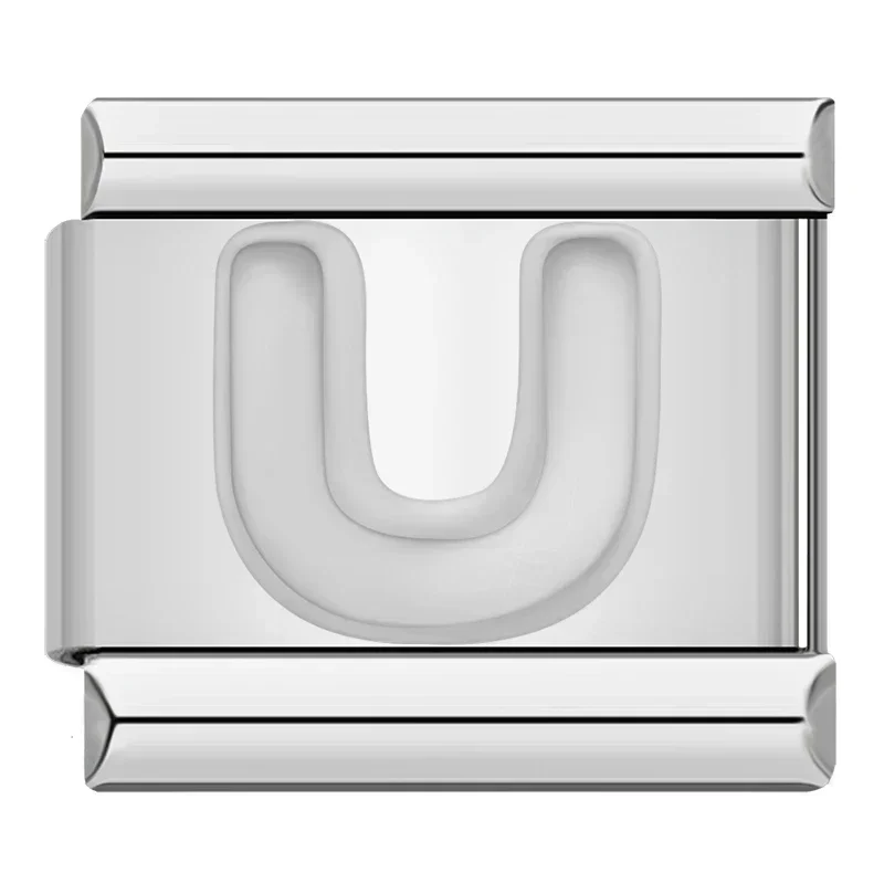 Silver Block Letter Italian Charms - Image 30