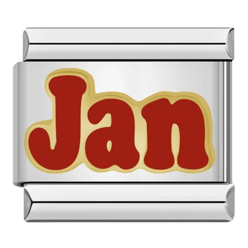 Red Month Name Italian Charm - Image 7