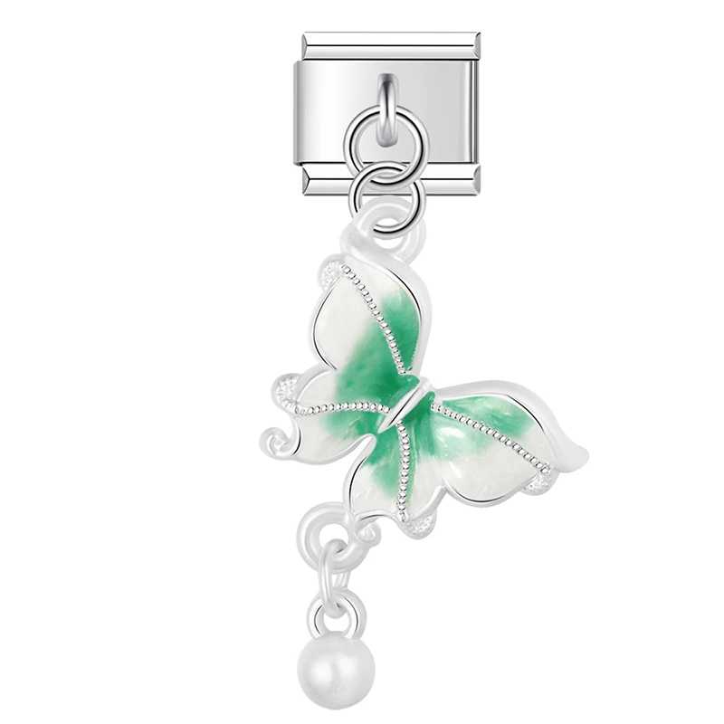 Cloud, Cherry and Butterfly Dangle Italian Charms - Image 7