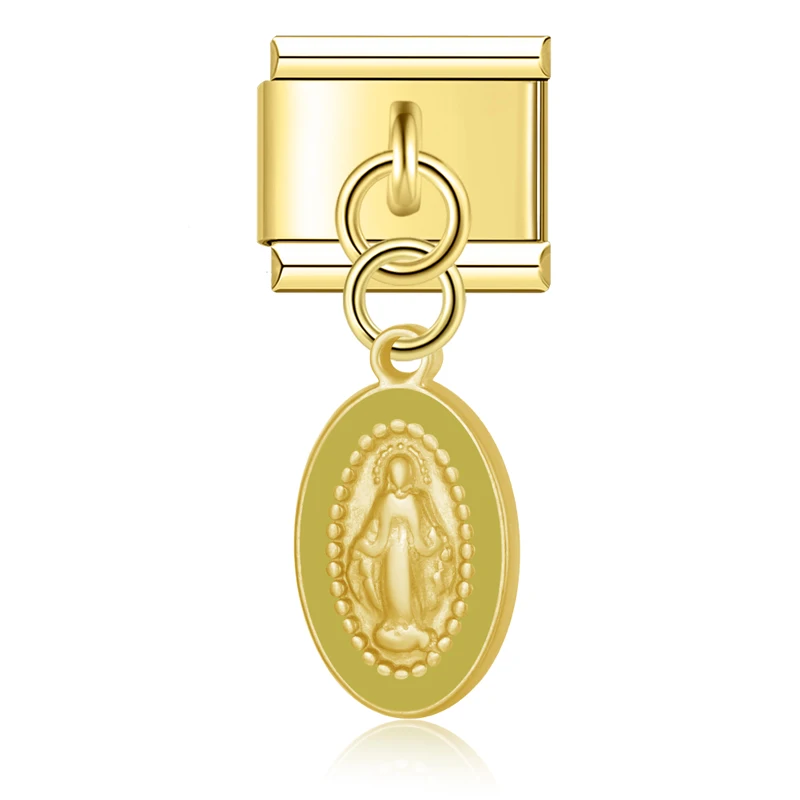 Miraculous Medal Dangle Italian Charms - Image 5