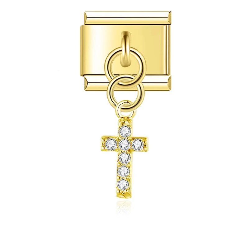 Golden Lucky Symbol Dangle Italian Charms - Image 12