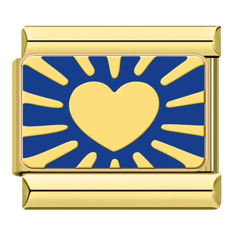 Heart, Moon and Star Gold Italian Charms - Image 7