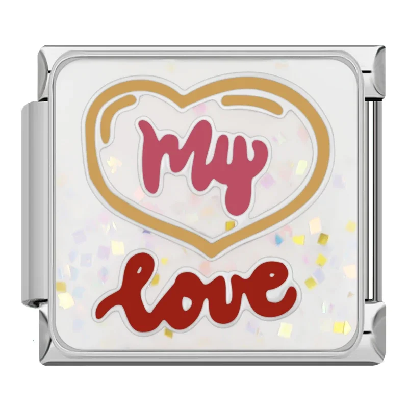 Happy Quote and Love Italian Charms - Image 7