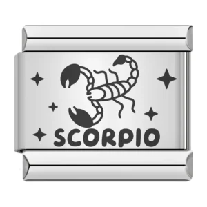Zodiac Sign Engraved Italian Charms