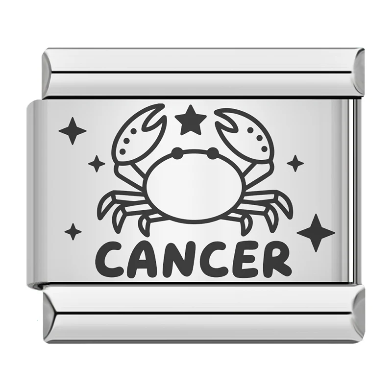 Zodiac Sign Engraved Italian Charms - Image 10