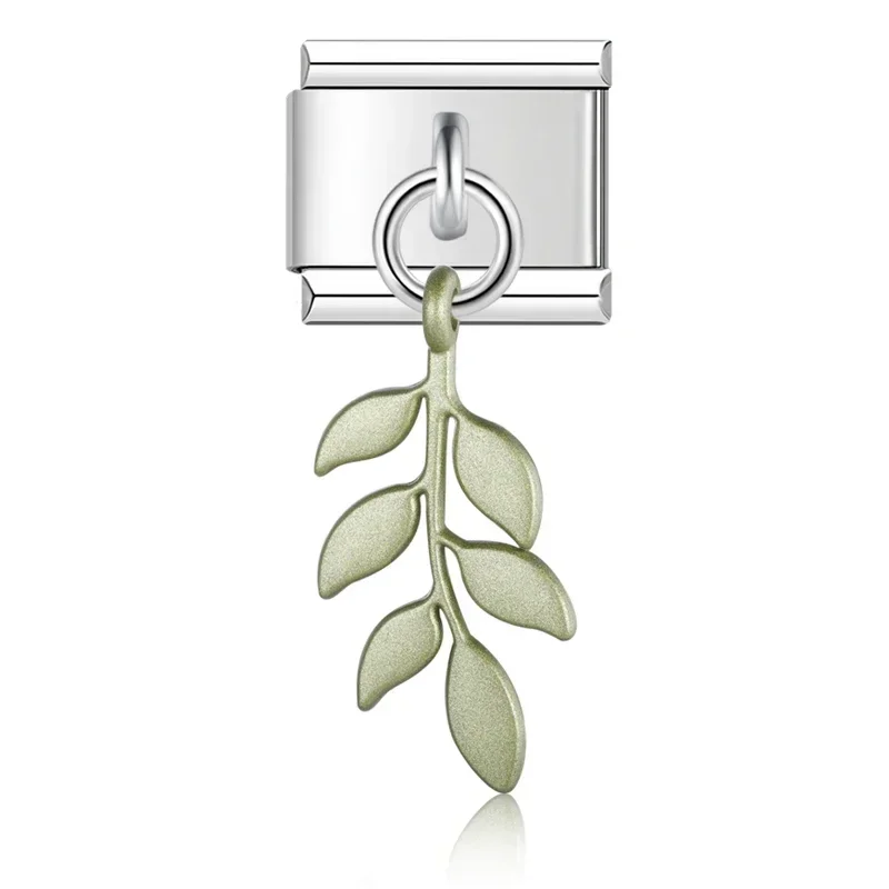 Leaf and Botanical Dangle Italian Charms - Image 10