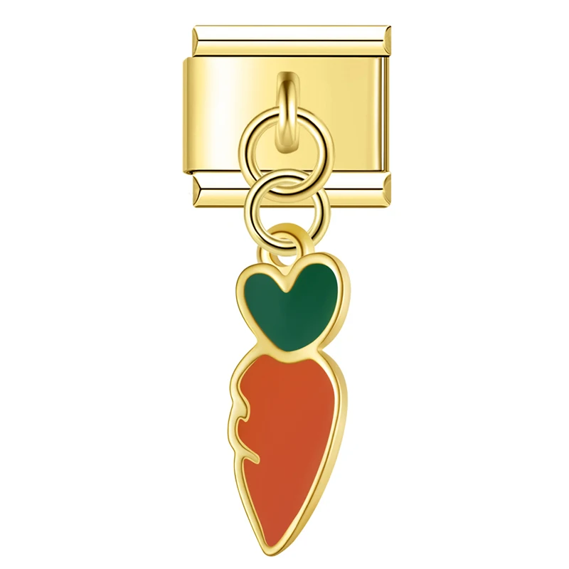 Fruit Dangle Gold Italian Charms - Image 7