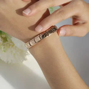 Romantic Heart Italian Charm Bracelet