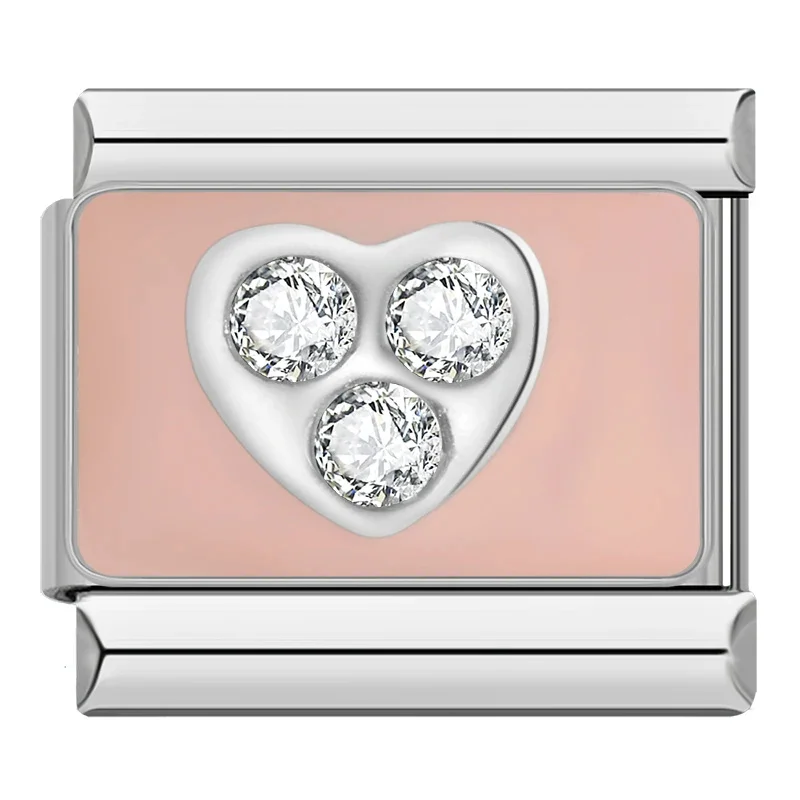 Dad and Pink Flower Italian Charms - Image 6