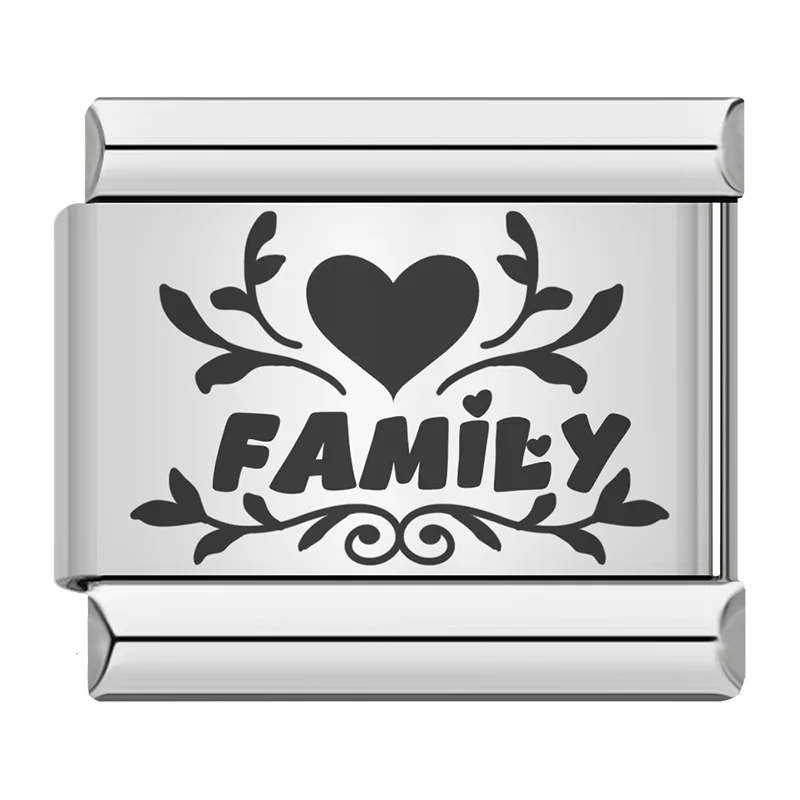 Family Engraved Italian Charms - Image 11
