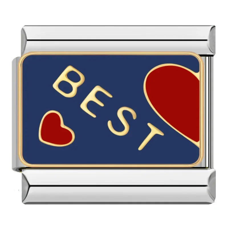 Best Friend and Heart Italian Charms - Image 12