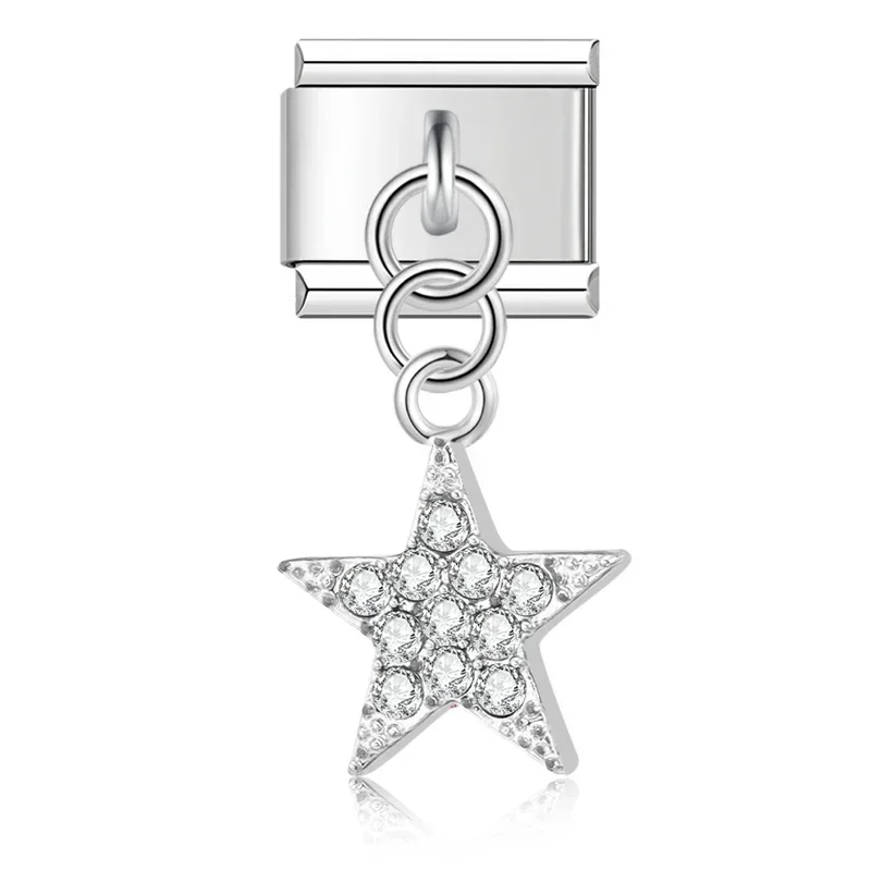Star and Heart Dangle Italian Charms - Image 19