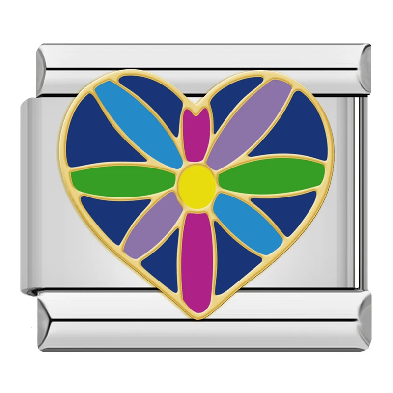 Christmas and Colourful Heart Italian Charms - Image 27