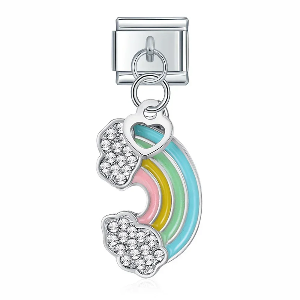 Tulip and Rose Dangle Italian Charms - Image 7