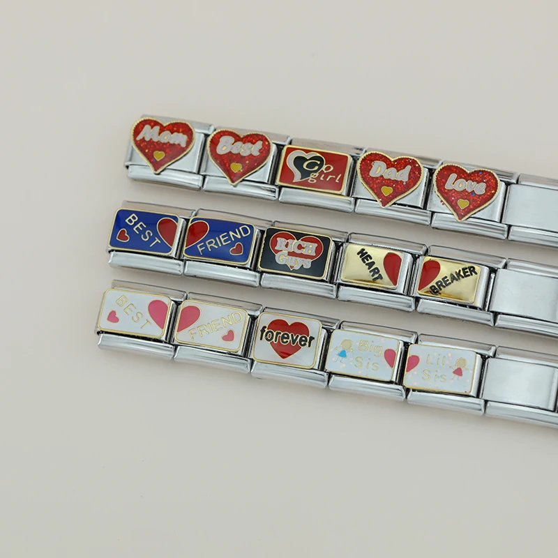 Best Friend and Heart Italian Charms - Image 4