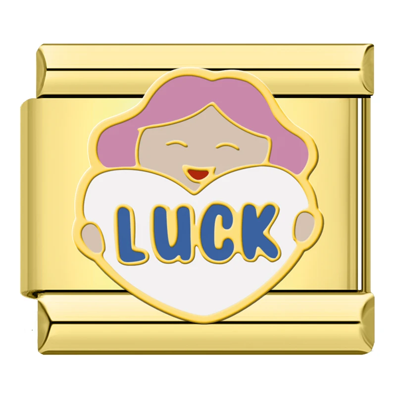 Gold Positive Message Italian Charms - Image 10